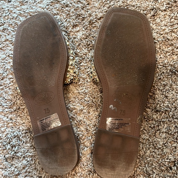 Steve Madden Tan Brown Triangle
Stone Encrusted Rokky Slide Sandals size 7.5 - Picture 3 of 3